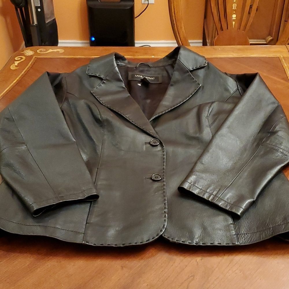 Lane Bryant Genuine Leather Jacket Size 18/20 - Picture 2 of 11